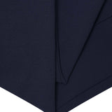PLEATED CROPPED PANTS IN NAVY