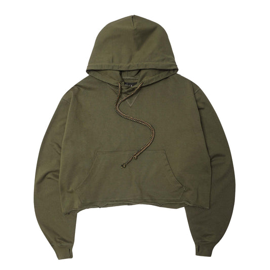 CUTOFF HOODIE V2 IN OLIVE