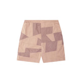 NEEDLEWORK SWEATSHORTS IN WHEAT/MAUVE