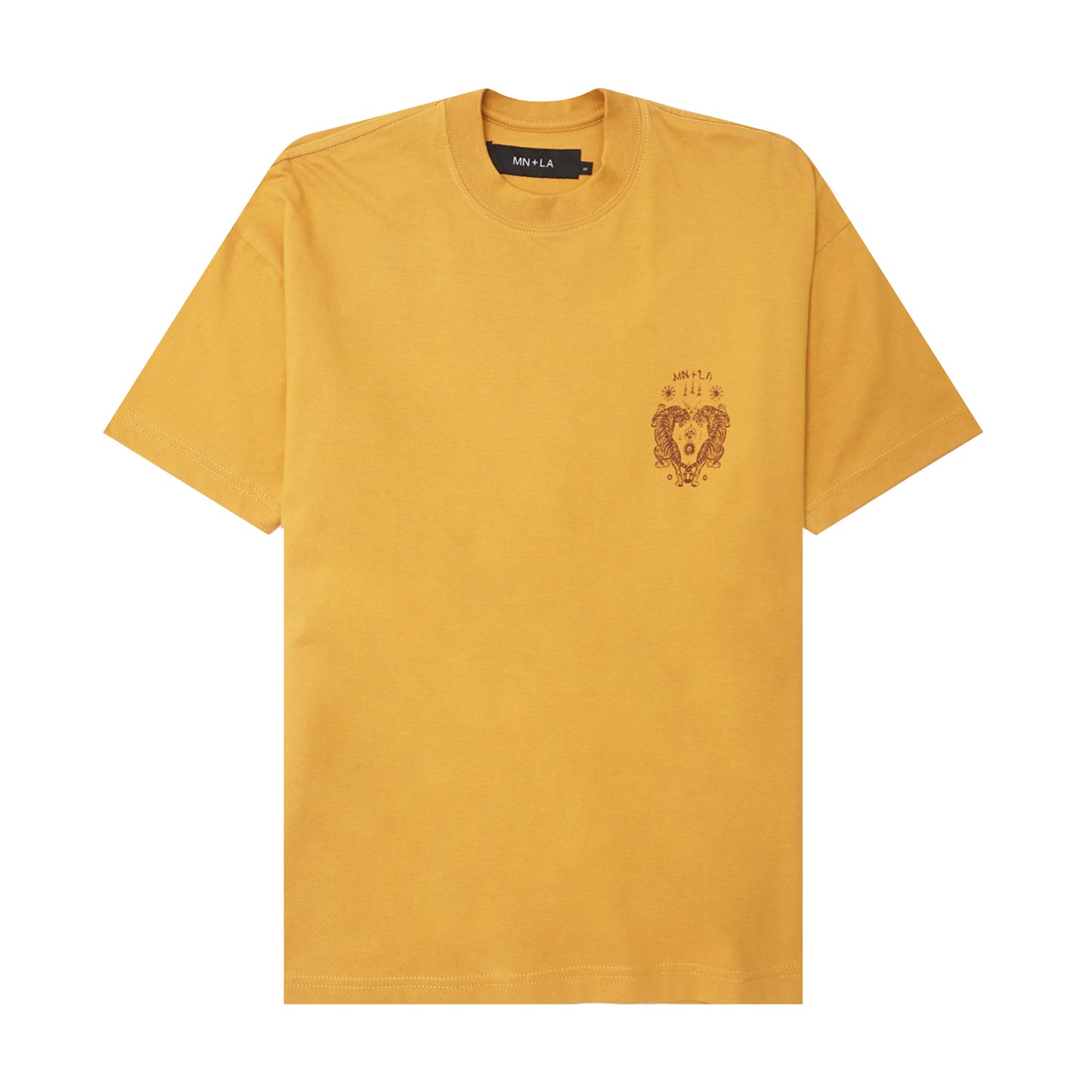 "FCF" TEE IN MUSTARD