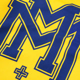 "M'$ UNIVERSITY V2" CUTOFF HOODIE IN CANARY YELLOW