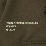 M'$ RIFT HOODIE IN OLIVE