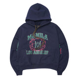 "FAST LANE" HOODIE IN NAVY