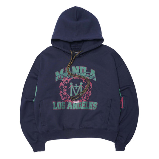 "FAST LANE" HOODIE IN NAVY