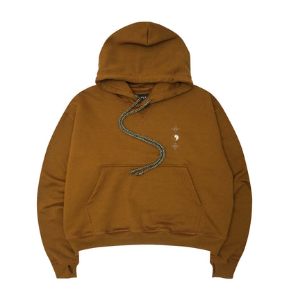 "BALANCE" HOODIE IN RUST