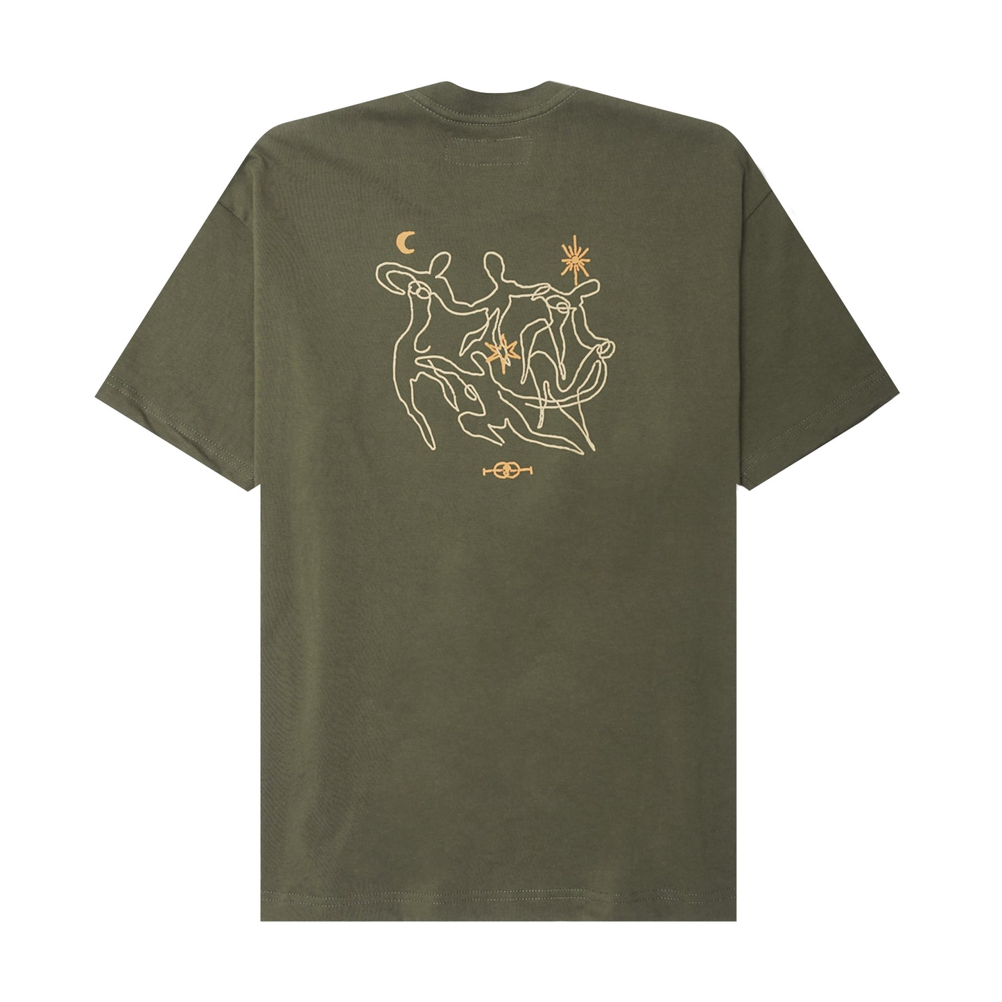 "ETERNAL RYTHM"  ULTRA HEAVY TEE IN OLIVE