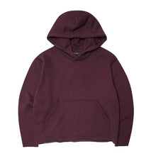 EXO™ CUTOFF HOODIE IN WINE/NAVY