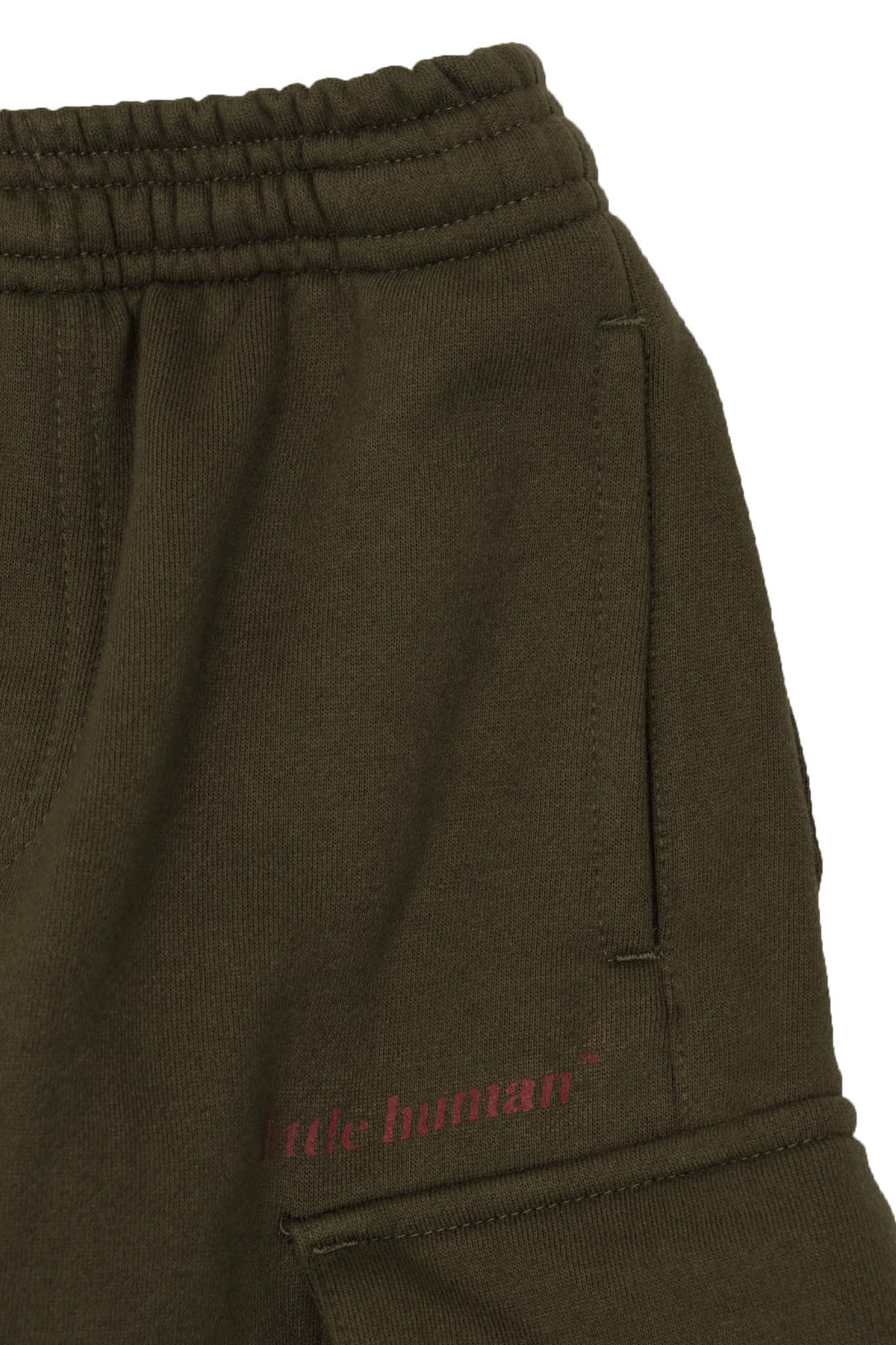 LITTLE HUMAN™ CARGO LOUNGE PANTS IN OLIVE