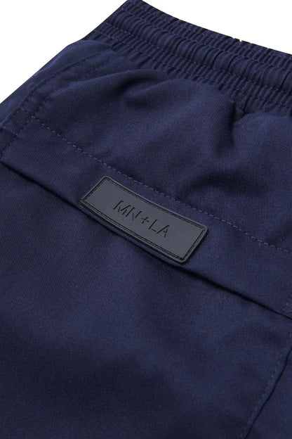 CROPPED WIDE PANTS IN MIDNIGHT BLUE