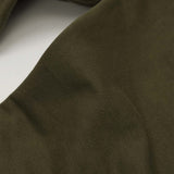RAW FINISH CROPPED PANTS IN OLIVE