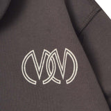 "TWIN M'$" HOODIE IN CHARCOAL GREY