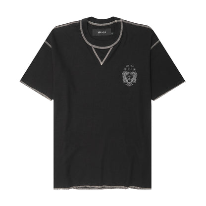 "FCF" WAFFLE TEE IN ANTHRACITE/WHITE
