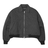 "FLOW" BOMBER JACKET IN MIDNIGHT HEATHER
