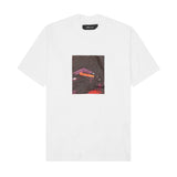 "ELECTRIC BOULEVARD" TEE IN WHITE