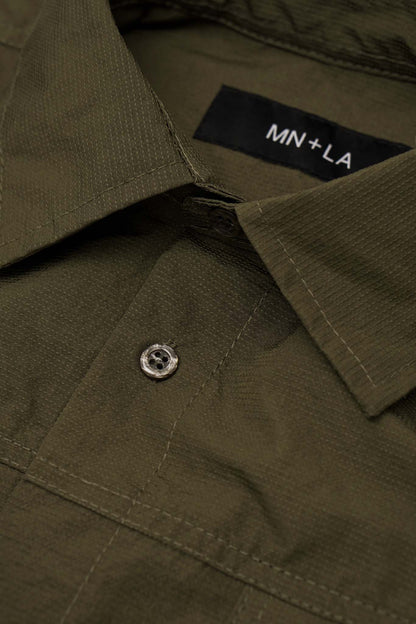 SHINOBI OVERSHIRT IN OLIVE