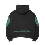 "ECHOES OF HEAVEN" HOODIE IN CAVIAR