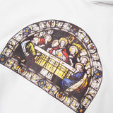 "LAST SUPPER" HOODIE IN WHITE