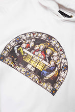 "LAST SUPPER" HOODIE IN WHITE