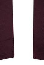 PLEATED WIDE LOUNGE PANTS IN WINE