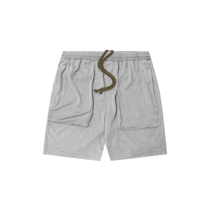 OVERPOCKET MESH SHORT IN STEEL