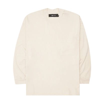 POCKET LONGSLEEVE LITE TEE IN OAT