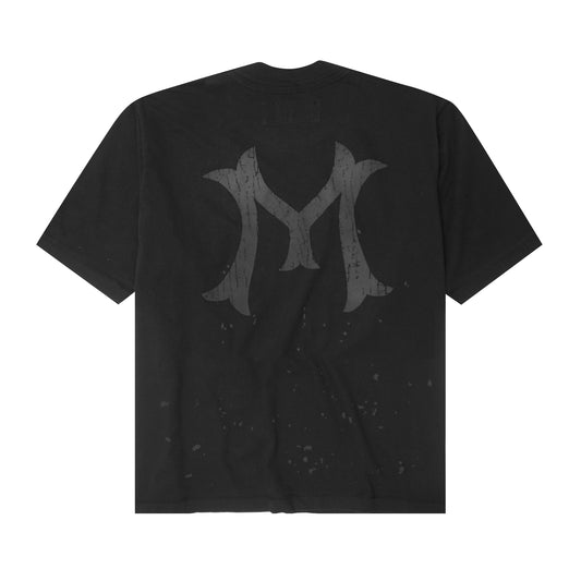 "HITTER" V3 MOCK NECK LITE TEE IN ONYX