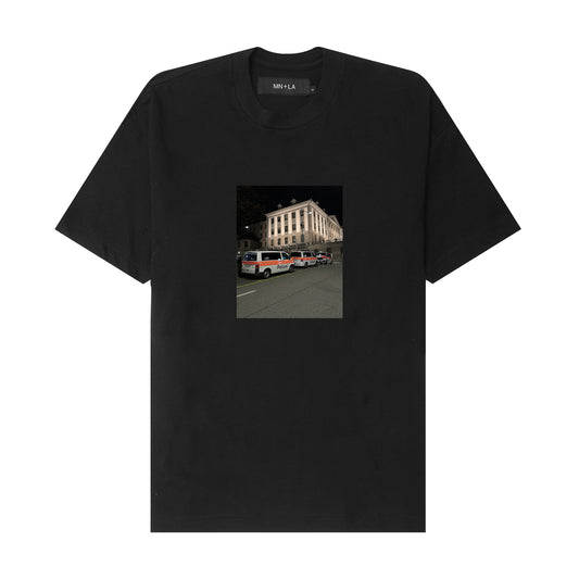 "POLIZEI" TEE IN ANTHRACITE