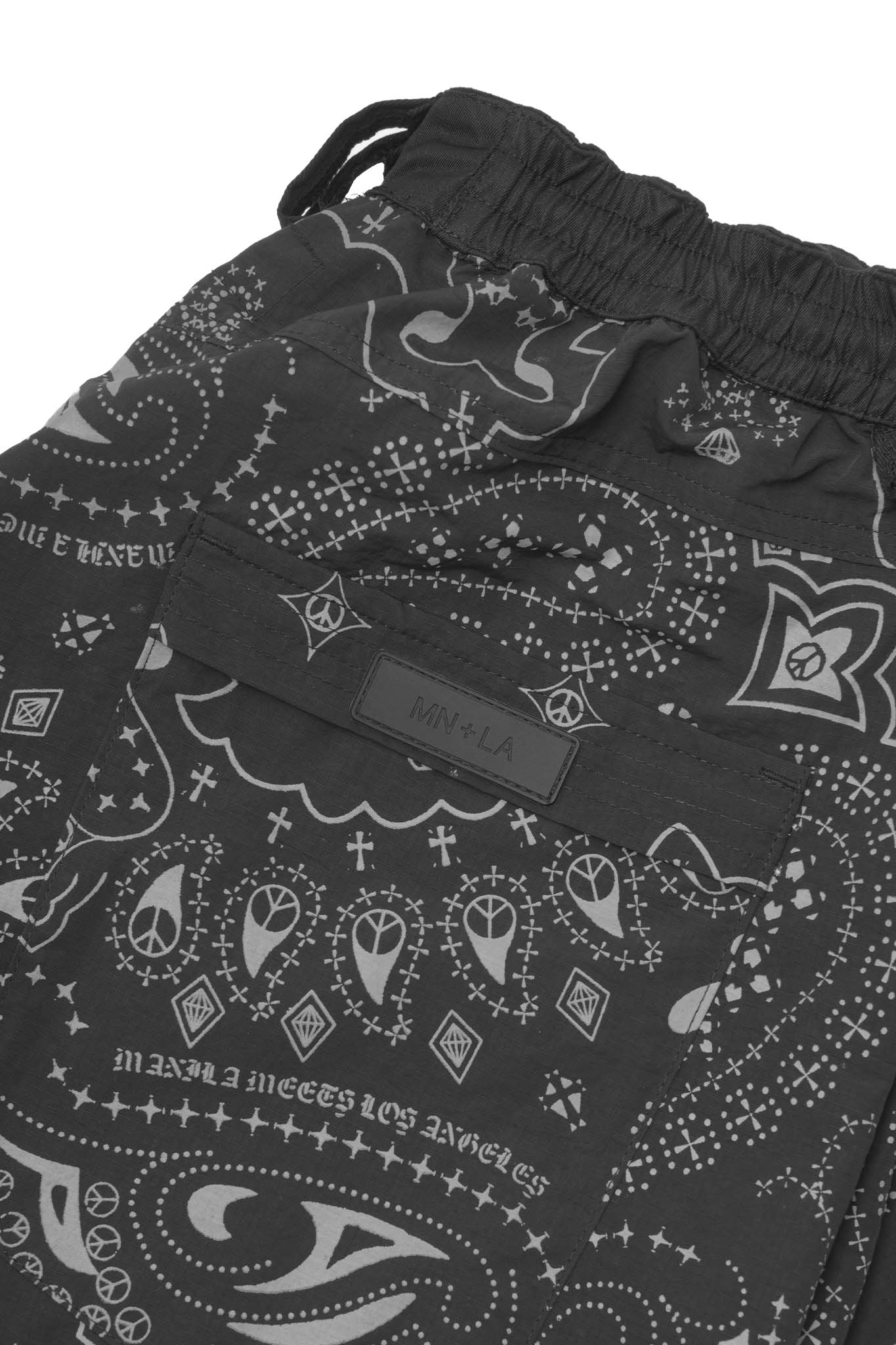 "PEACE PAISLEY" PHAT PANTS IN ANTHRACITE