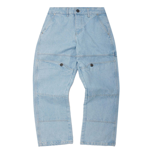 DOUBLE KNEE CRAFT PANTS IN SUN BLEACH