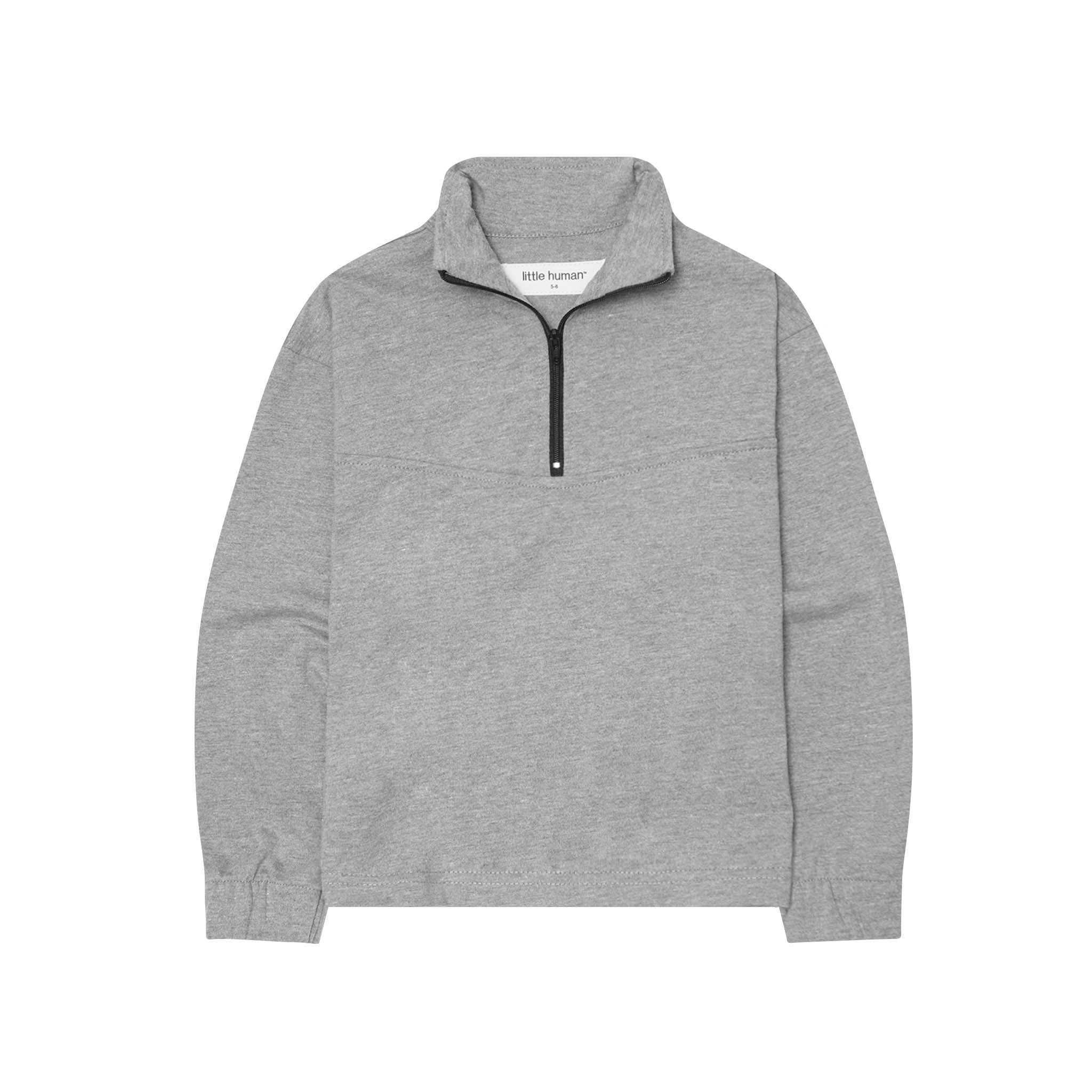 LITTLE HUMAN™ QUARTER ZIP IN HEATHER GREY
