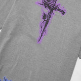 "CITY OF ANGELS" TEE IN HEATHER GREY