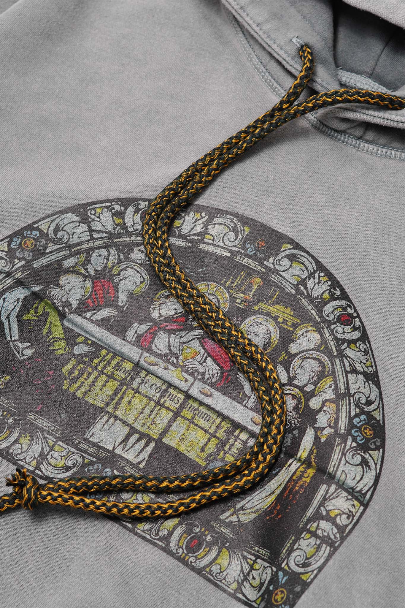 "LAST SUPPER" HOODIE IN CEMENT