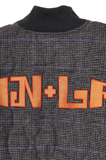 "THAI" BOMBER JACKET IN PIGEON PLAID/SAFFRON