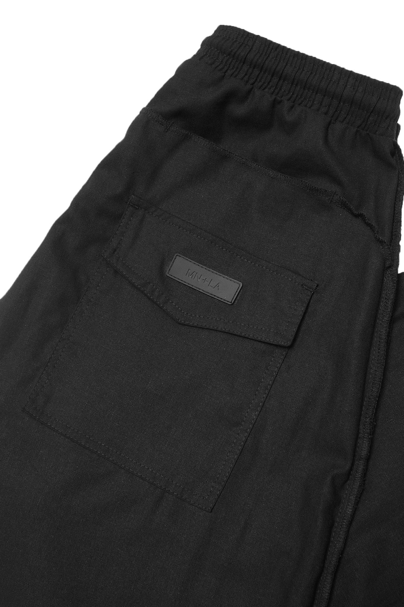 LINEN VEIN PANTS IN GRAPHITE