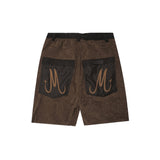 M+ OVERPOCKET TOWEL PHAT SHORTS IN WOOD