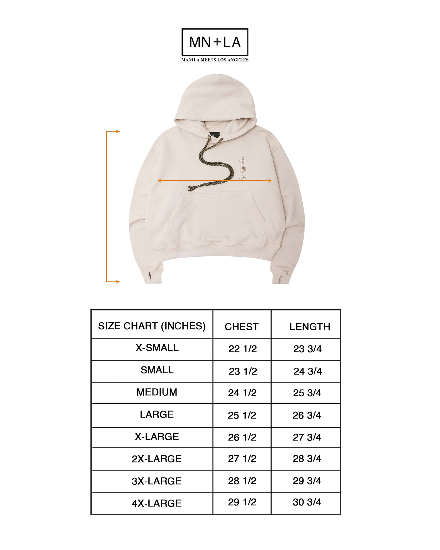 "BALANCE" HOODIE IN RUST