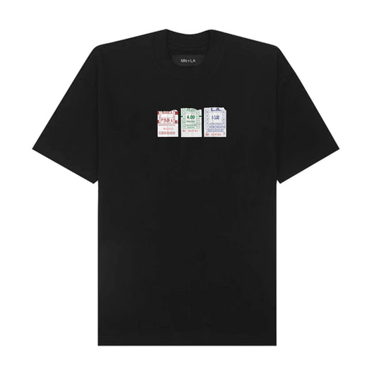 "BUS TIX" TEE IN ANTHRACITE