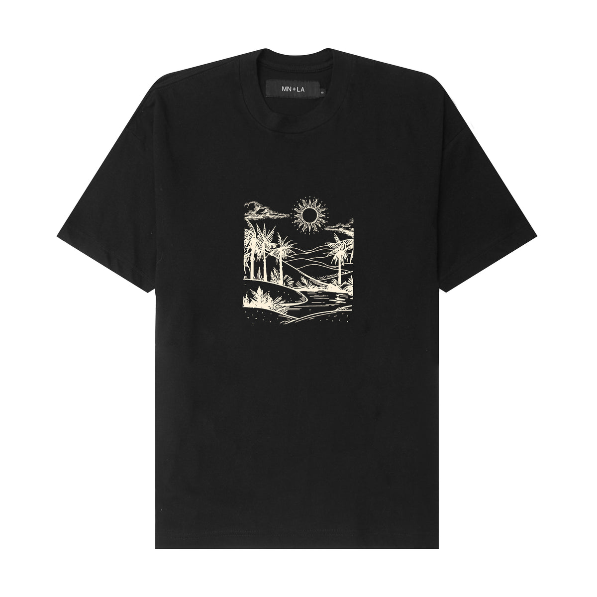 "DAWN" TEE IN ANTHRACITE
