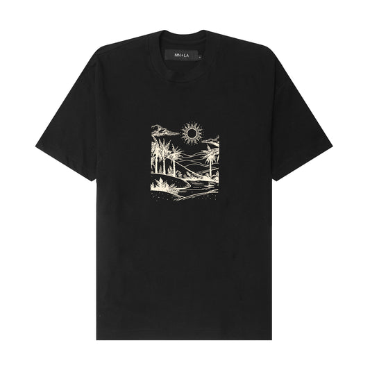 "DAWN" TEE IN ANTHRACITE