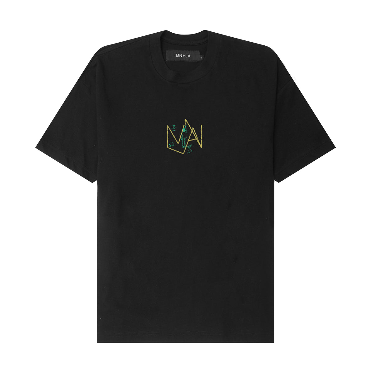 "IN MY ROOM" TEE IN ANTHRACITE