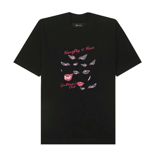 "EYES NEVER LIE" TEE IN ANTHRACITE