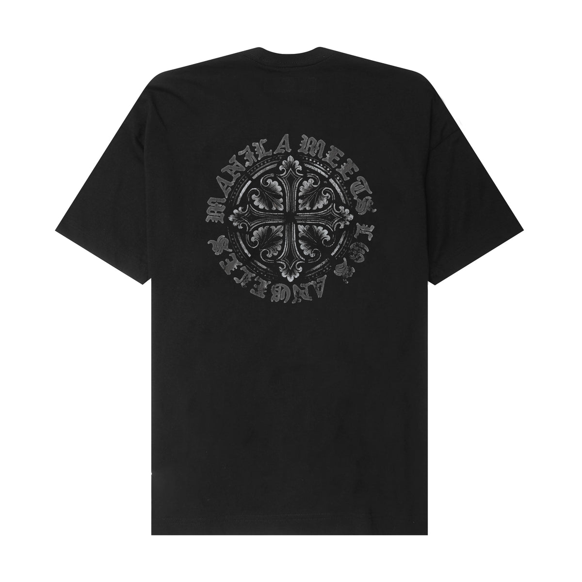 "IRON CROSS" TEE IN ANTHRACITE