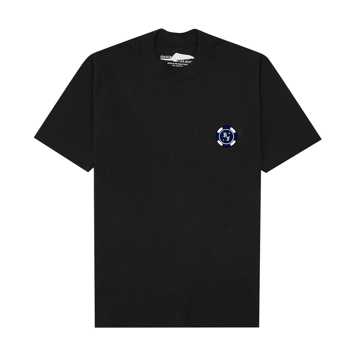 "CHIP" TEE IN ANTHRACITE