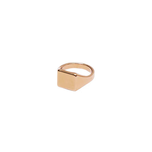 BLOCK GOLD RING