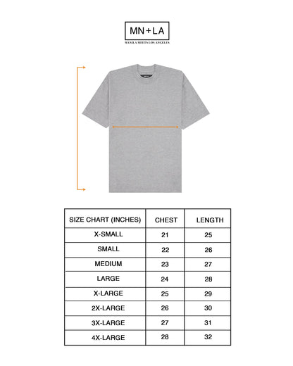 BOX TEE IN HEATHER GREY