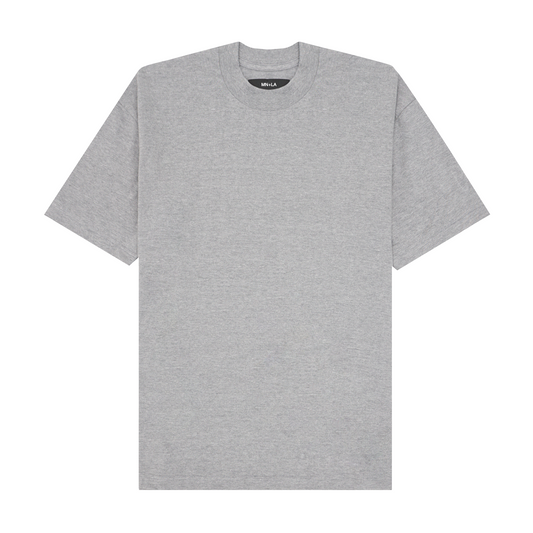 BOX TEE IN HEATHER GREY