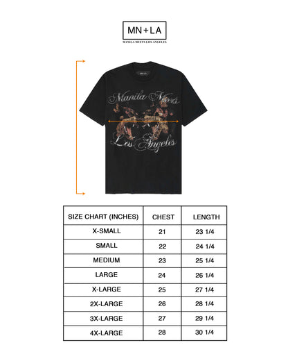 "BRAWLERS" TEE IN CAVIAR