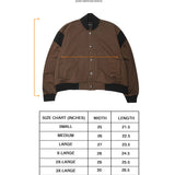 BRONCO VARSITY JACKET IN OLIVE DRAB