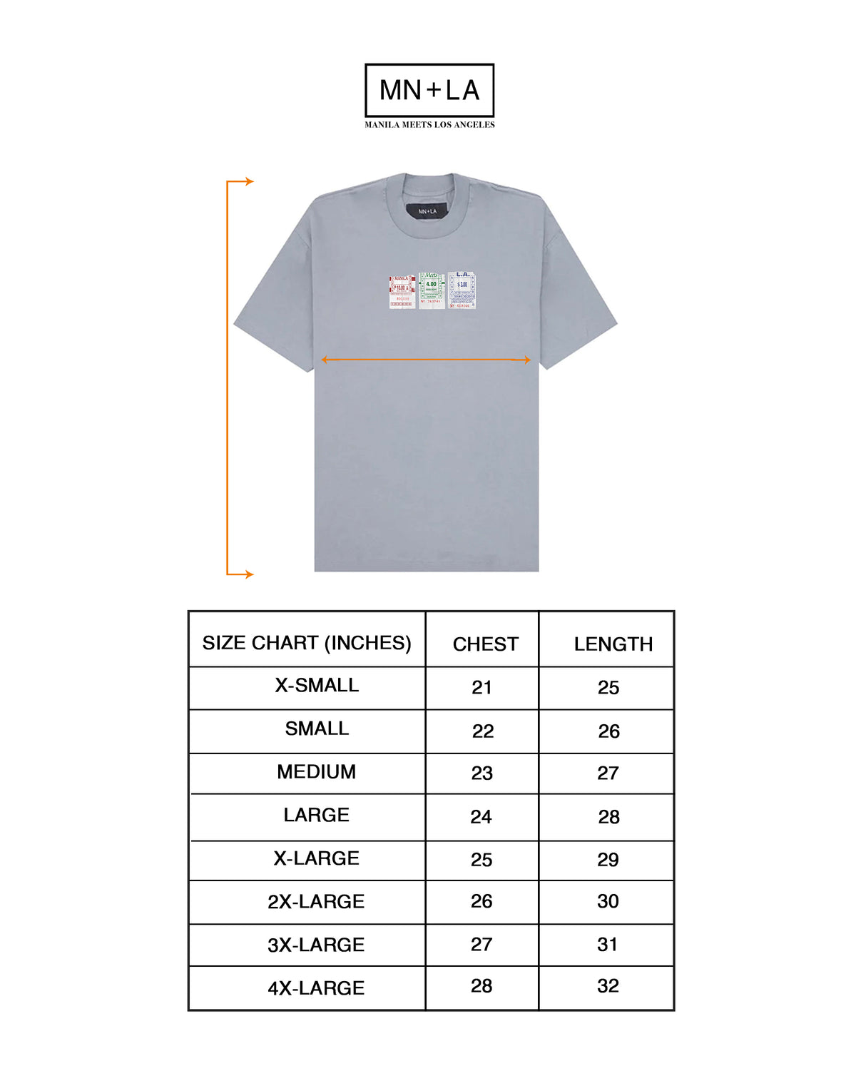 "BUS TIX" TEE IN GLACIER