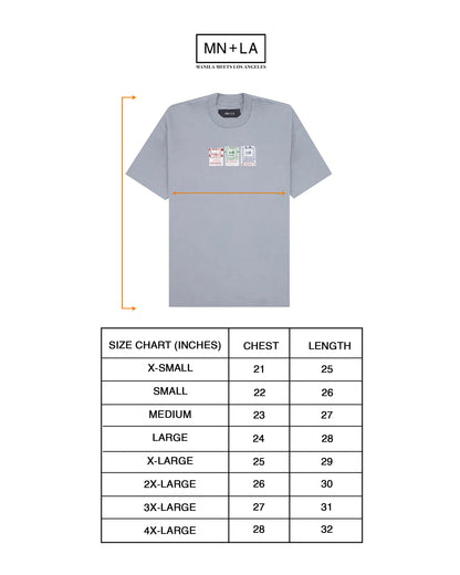 "BUS TIX" TEE IN GLACIER
